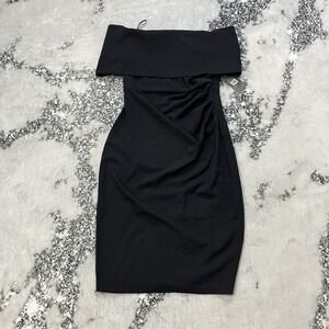 vince camuto one shoulder black dress Vince Camuto Draped One-Shoulder Crepe Gown - Black - 25% Off